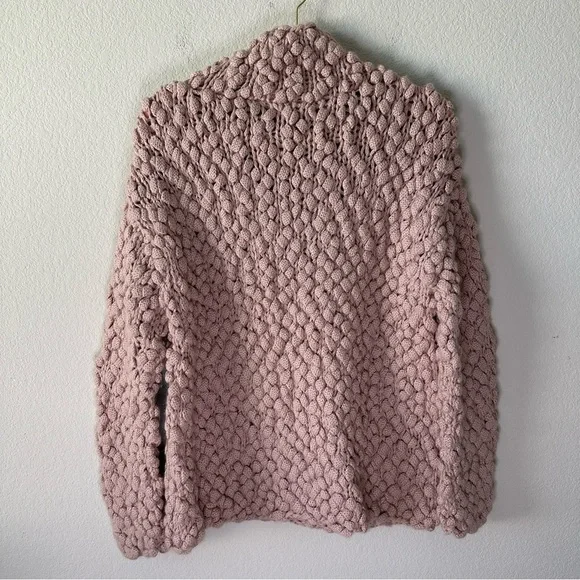 ULLA JOHNSON Baby Alpaca Mock Neck Pink Sweater SZ S - Picture 7 of 7